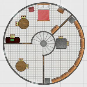 Living Quarters Level. Click thumbnail for full size version. Right-click Dungeonographer file.