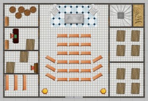 Rectangular Temple. Right-click to get the Dungeonographer file.