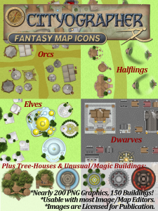 Fantasy Map Icons.