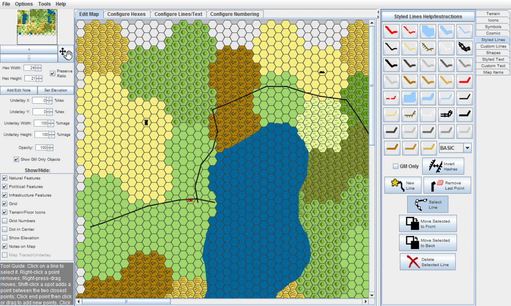 The completed child map.  This map is also zoomed out to show more details.