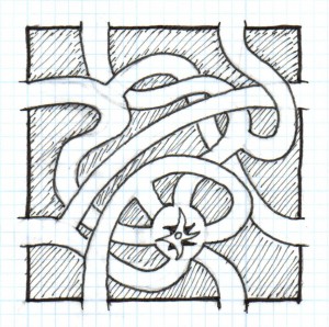 "Maze Shrine" by Vance Atkins of www.leicestersramble.com.  It is shared with a Creative Commons Attribution 4.0 license.