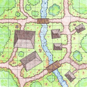 Hamlet of Hound's Head by Tim Shorts of Gothridge Manor. He shares the design using a Creative Commons Attribution 4.0 license.