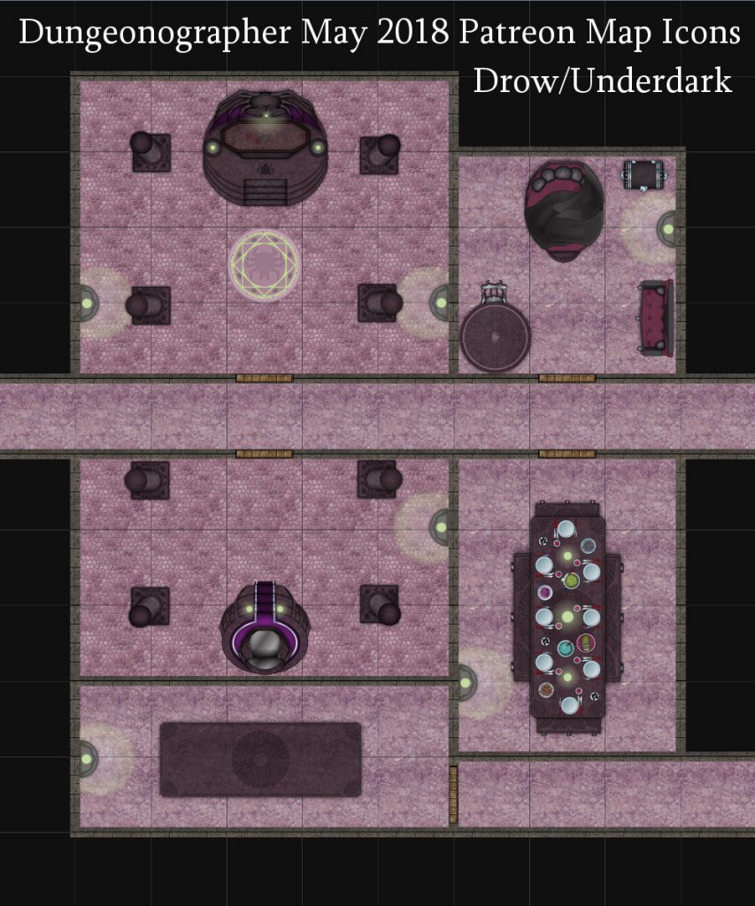 Dungeonographer Underdark/Drow preview.