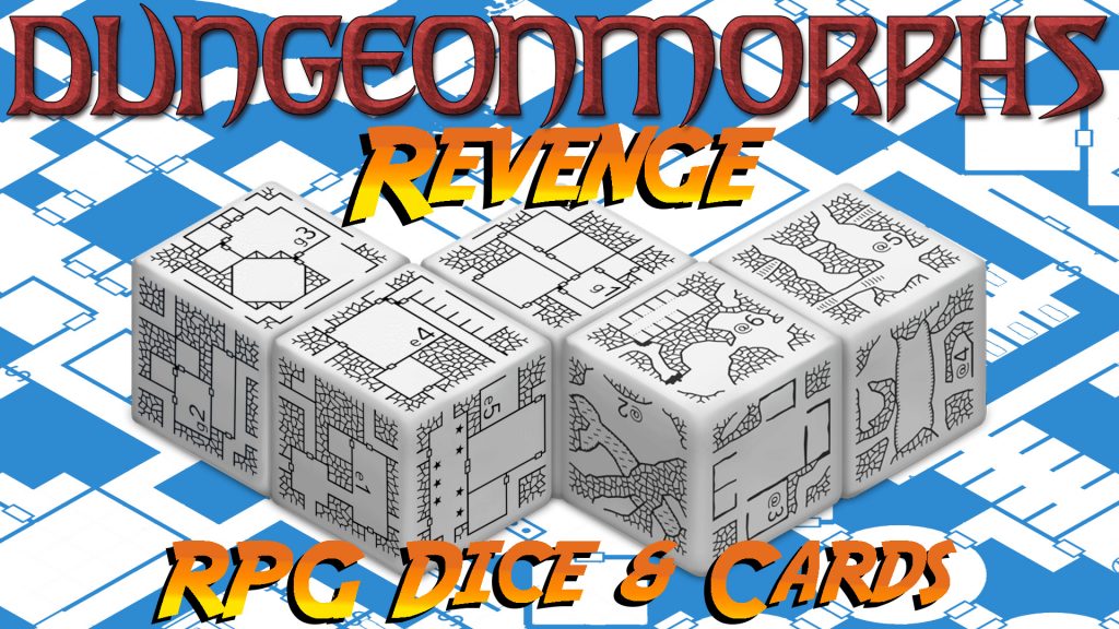 DungeonMorphs Revenge RPG Dice & Cards Kickstarter Promo