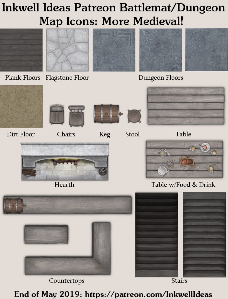 May's Patreon Medieval Battlemat Icons