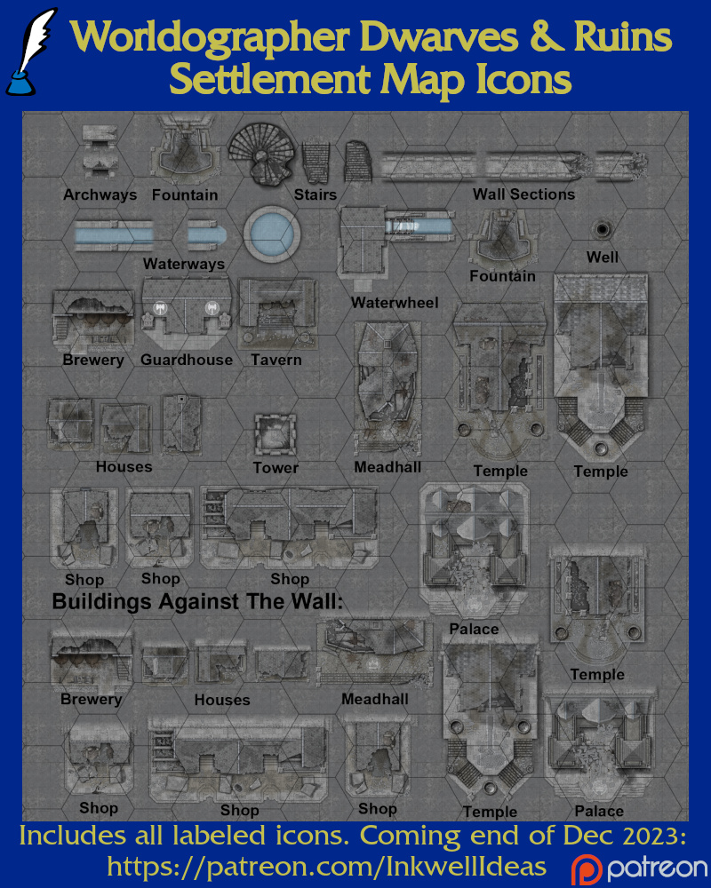 Dwarven Ruins Settlement Map Icons