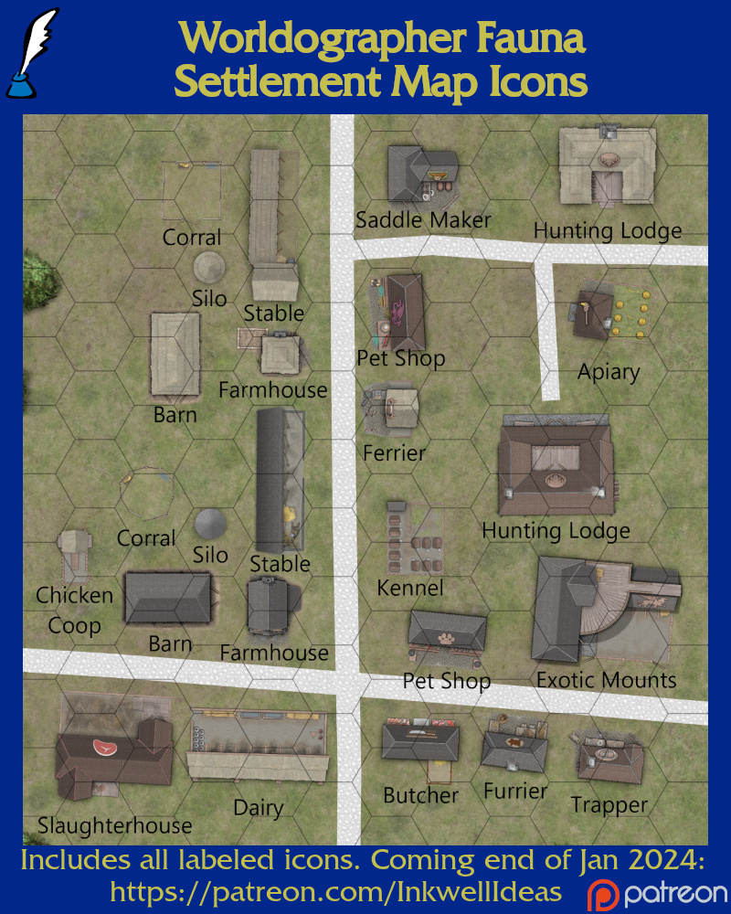 Fauna Settlement Map Icons