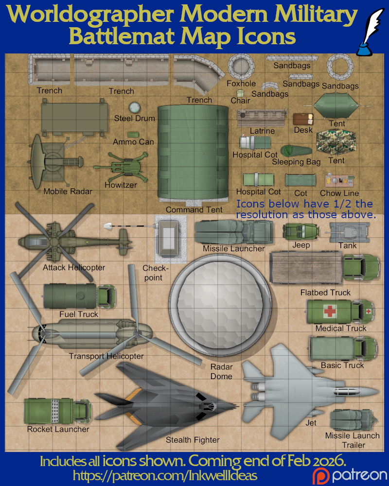 Modern Military Battlemat Icons