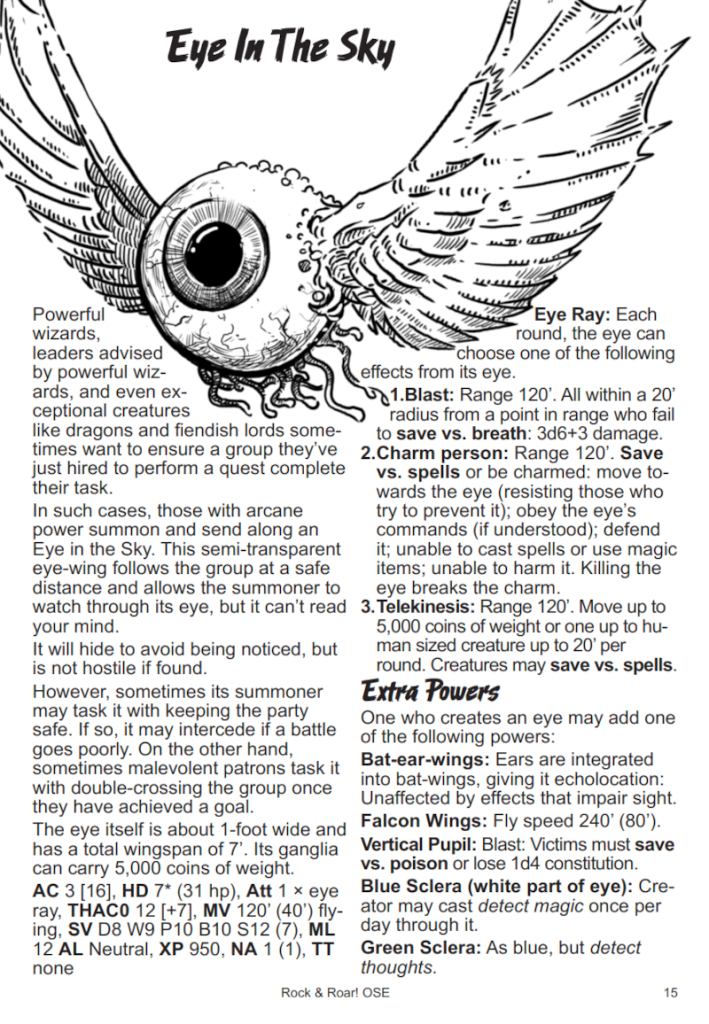 Eye in the Sky for Old-School Essentials