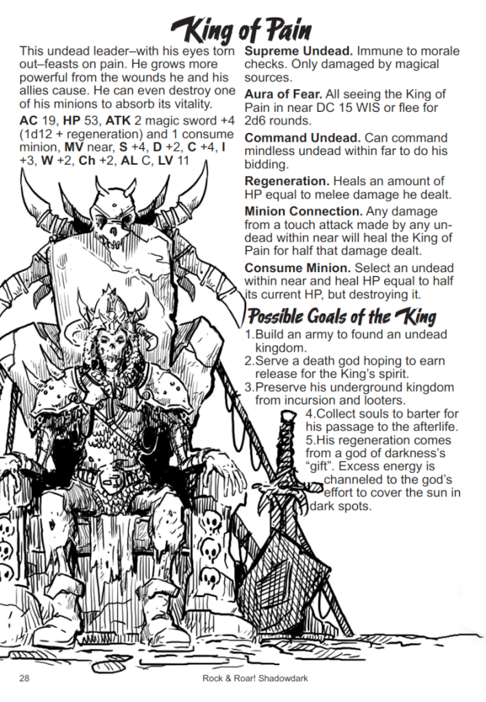 King of Pain for Shadowdark