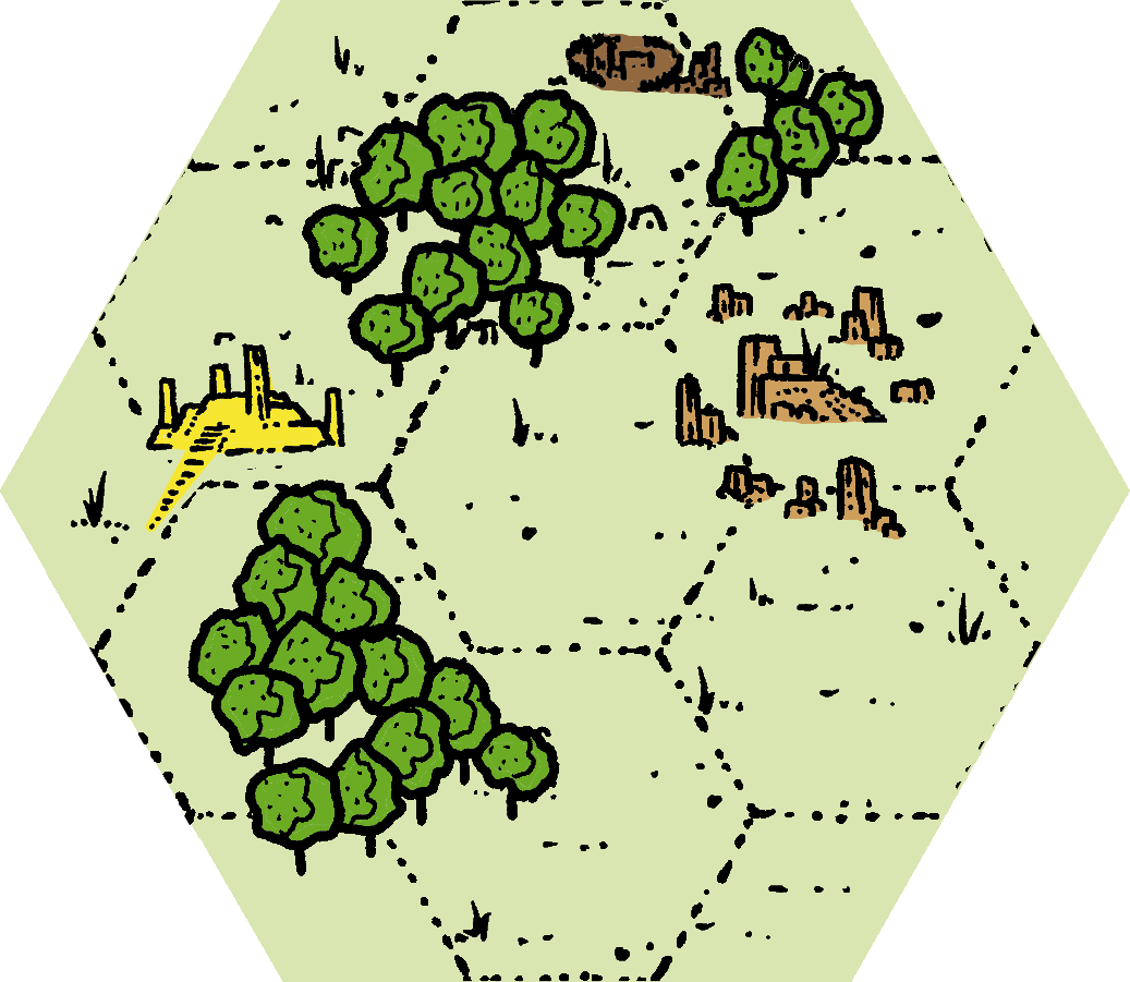 Hex Tile Forest Light 1