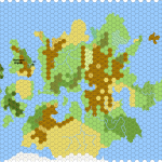 The continent of Ansalon from the world of Krynn.