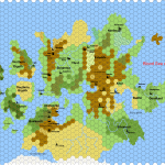 The continent of Ansalon on the planet Krynn of the DragonLance series.