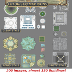 Cityographer Futuristic Icons