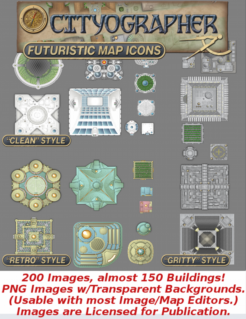 Cityographer Futuristic Icons