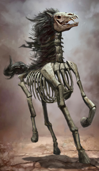 Skeleton Warhorse by Matt Bulahao. 