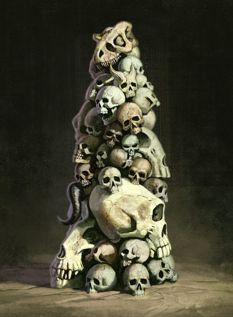 Dungeon Oddities: Skull Totem – Inkwell Ideas