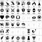 Fantasy RPG Dings Font Preview