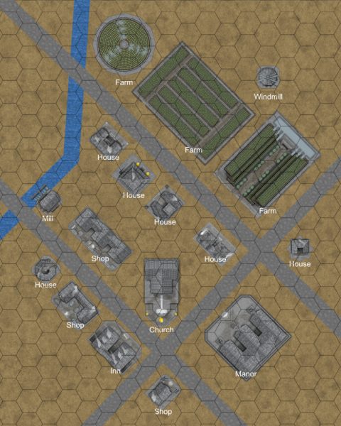 Dwarf Village Map Sample – Inkwell Ideas