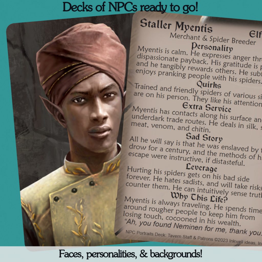 Anatomy of an NPC Portraits Deck Card – Inkwell Ideas